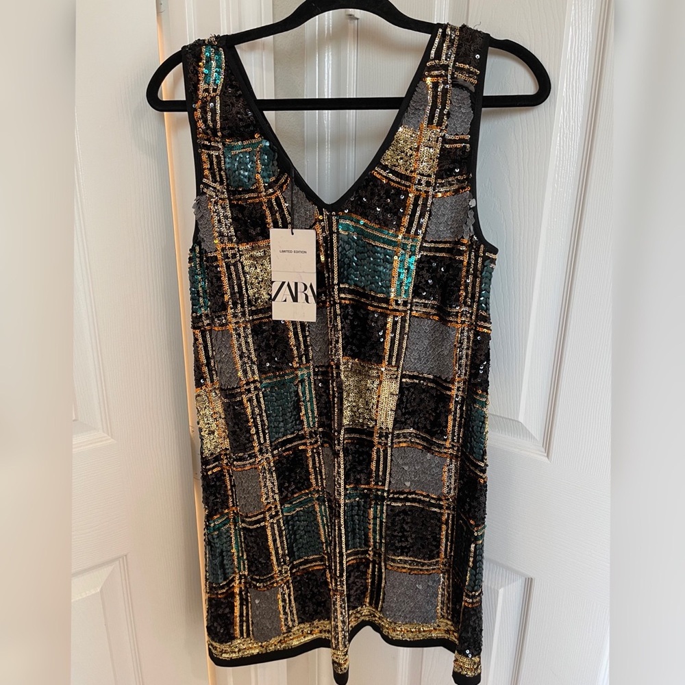Zara Metallic Dress(Used)